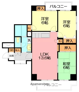 クレスト湘南【8階】の間取り