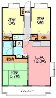 サザンパーク【2階】の間取り