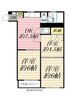 テラスフルール【3階】の間取り