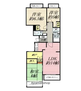 クリオ鎌倉笛田【3階】の間取り