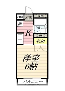 秦野パークアベニューA【1階】の間取り