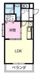 プラスパー門松【101号室】の間取り