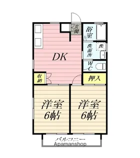 コーポさかえ【2階】の間取り