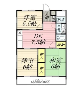 サニーハマノ【3階】の間取り