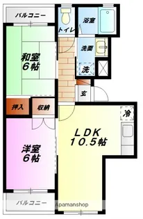 レジデンス欅【4階】の間取り