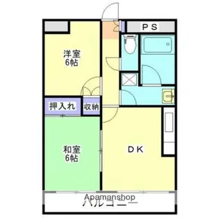 ハイツ平和【3階】の間取り