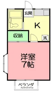 グリーンハイツB【2階】の間取り