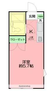 クレア湘南【1階】の間取り