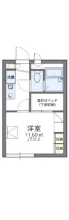 レオパレスF・シエル【2階】の間取り