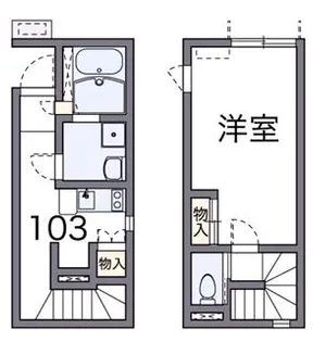 レオネクストエルハイム【103号室】の間取り