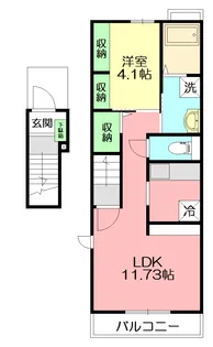 ボヌール【2階】の間取り