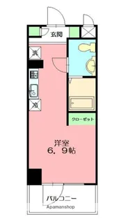 カレッジテラス東海大学前A棟(食事付)【1階】の間取り