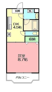 プルミエールS【106号室】の間取り