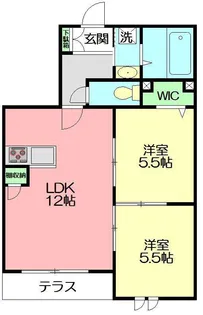 スターサファイアⅠ【102号室】の間取り