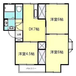 シャトルハイツ【2階】の間取り