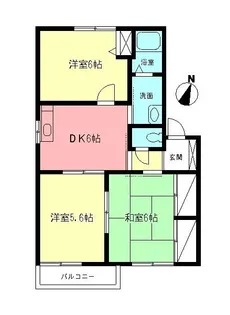 レグルス・オザワA【1階】の間取り