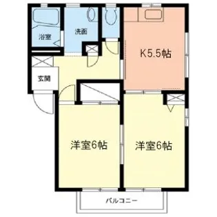 ルーラルプラザA棟【2階】の間取り
