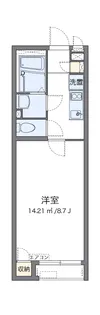クレイノ優【204号室】の間取り