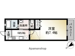 ポルトボヌール【1階】の間取り