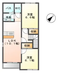 パラディ【2階】の間取り