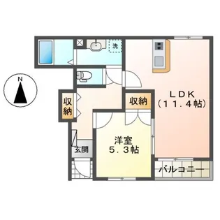 GOD VALLEY Ⅱ【1階】の間取り