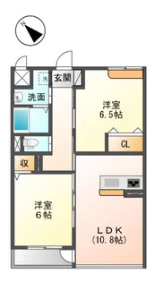 ビレッジ高坪【2階】の間取り