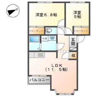 白鷺 (しらさぎ)【1階】の間取り