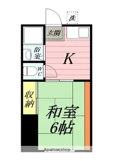 加賀ハイツC【1階】の間取り