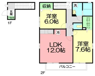 グリーンコンフォートC【2階】の間取り