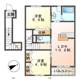 ラークヒル【2階】の間取り