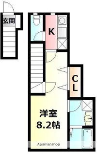 クラウンハイツⅠ【2階】の間取り