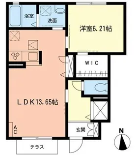 ジェンティール湘南【103号室】の間取り