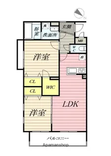 ルミエールブランシュ【1階】の間取り