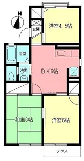 エステート山室【1階】の間取り