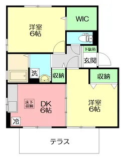 ファミールMーA【1階】の間取り