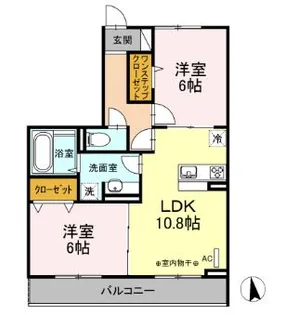 LEMONS蓮正寺【2階】の間取り