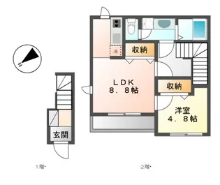 JOYFUL(ジョイフル)【2階】の間取り
