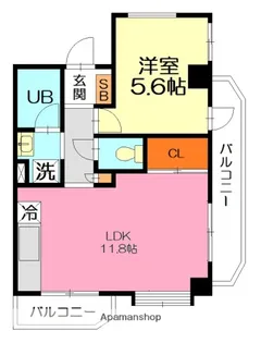 エクセル小塚【2階】の間取り