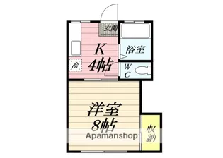 コーポF【1階】の間取り