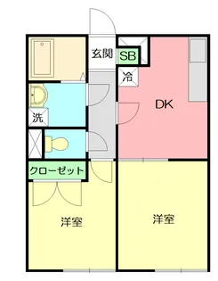 アムール 井ノ城【1階】の間取り