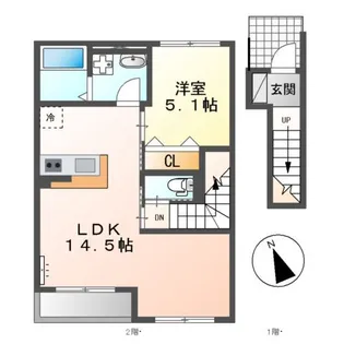 アイルトンハウス【2階】の間取り