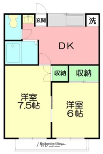 清水ハイツ【1階】の間取り