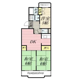 第2スペランザ大住【2階】の間取り