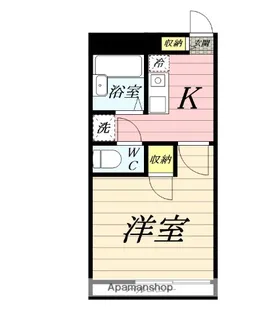 ヴァンヴェール伊勢原【201号室】の間取り