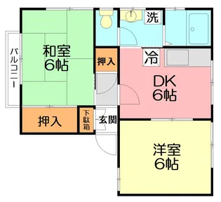 ハイツ相原【1階】の間取り
