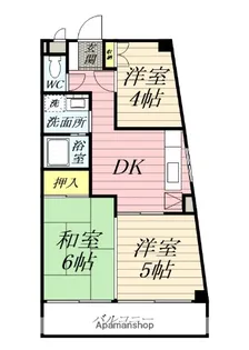 ハイツ堂山【3階】の間取り