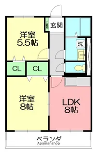 エクレール【3階】の間取り