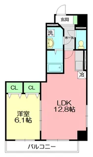 エトワール【5階】の間取り