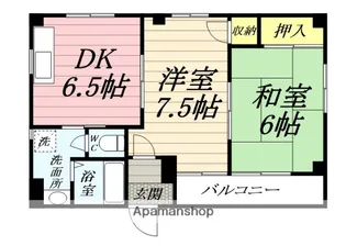第3ハイツふじた【2階】の間取り