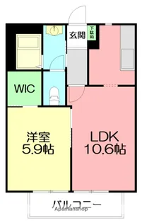BELLE FLEUVE【1階】の間取り